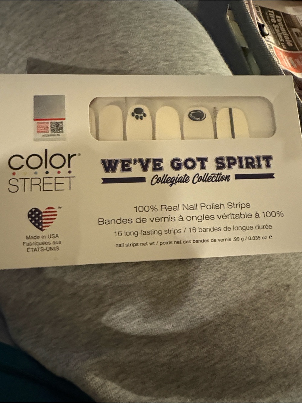Color Street "We’ve Got Spirit" Collegiate Nail Polish Strips - Penn State